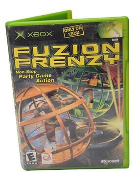 Fuzion Frenzy (Original Xbox) Black Label CIB COMPLETE With Manual